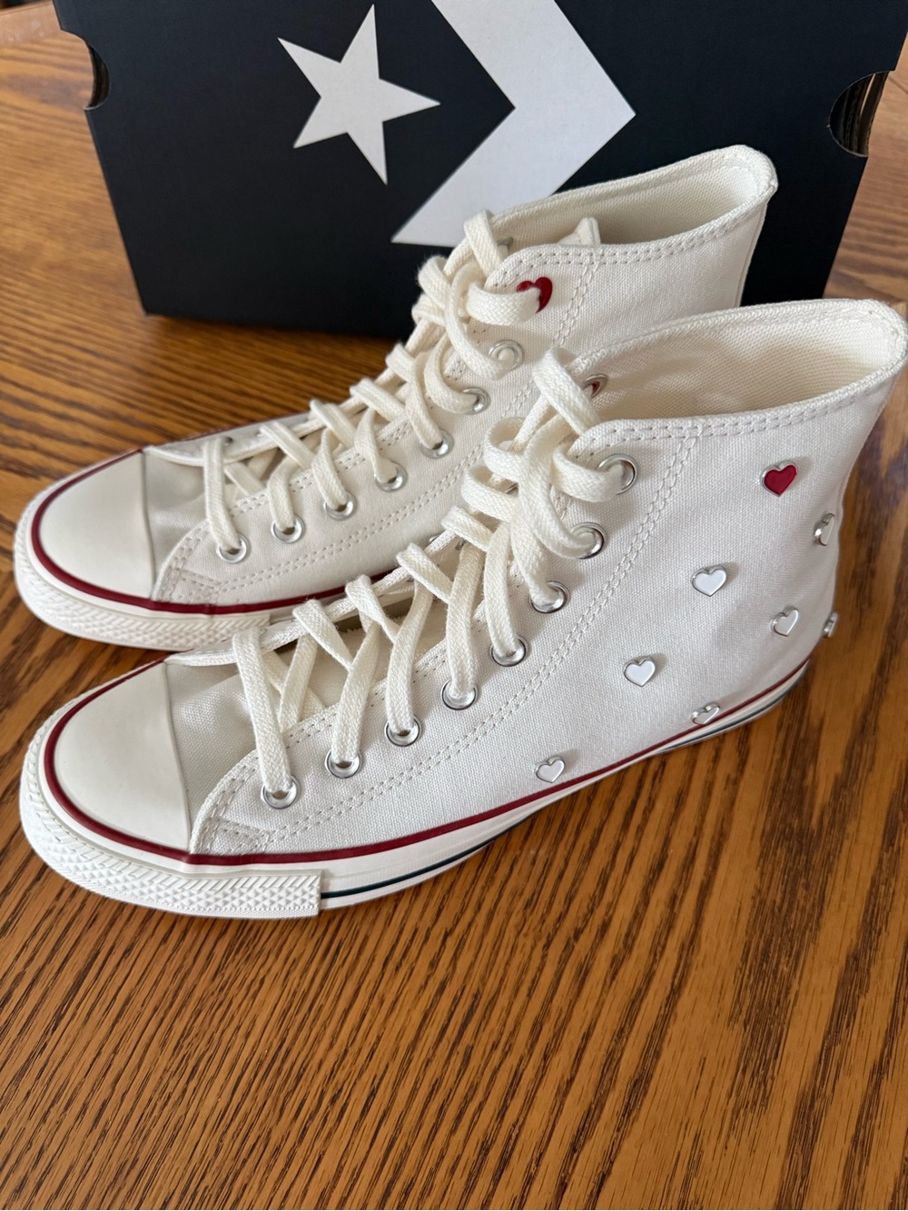 Converse Chuck Taylor All Star High-Top Sneakers - Hearts - Picture 3 of 13